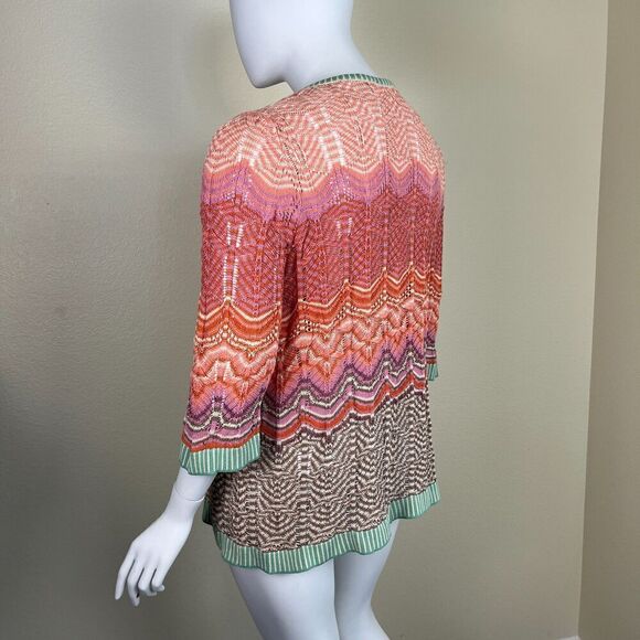 Soft Surroundings Women Size 3X Rosita Open Crochet Knit Pullover Cotton Sweater - Picture 11 of 14